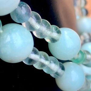 36” Quartz Bead Continuous Necklace